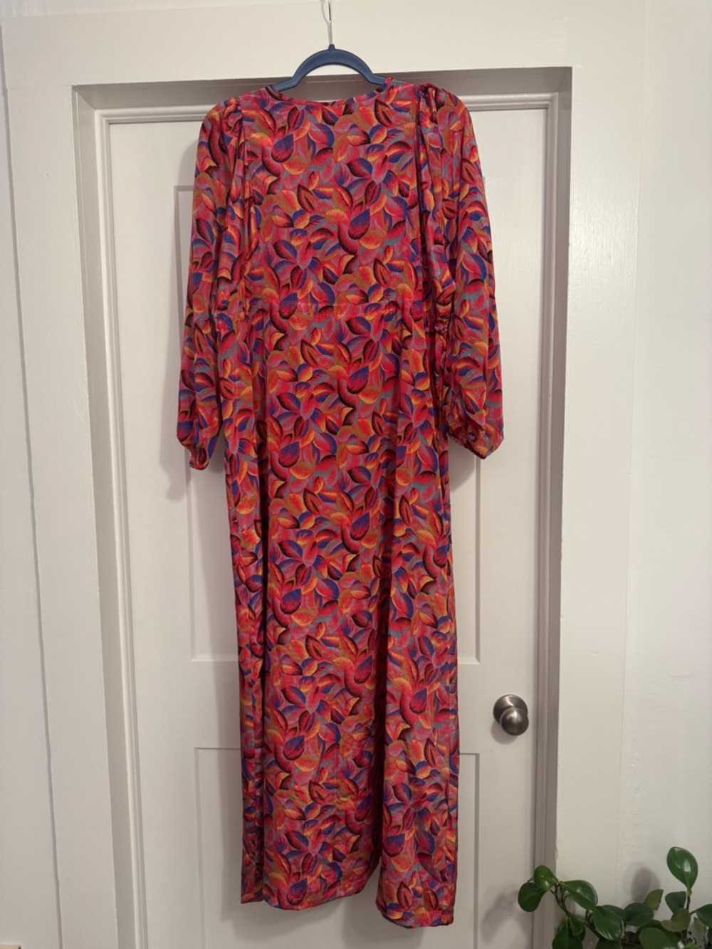 Floral Long Sleeve Tie Waist Maxi Dress | dopamine dressing boho - Picture 4 of 6